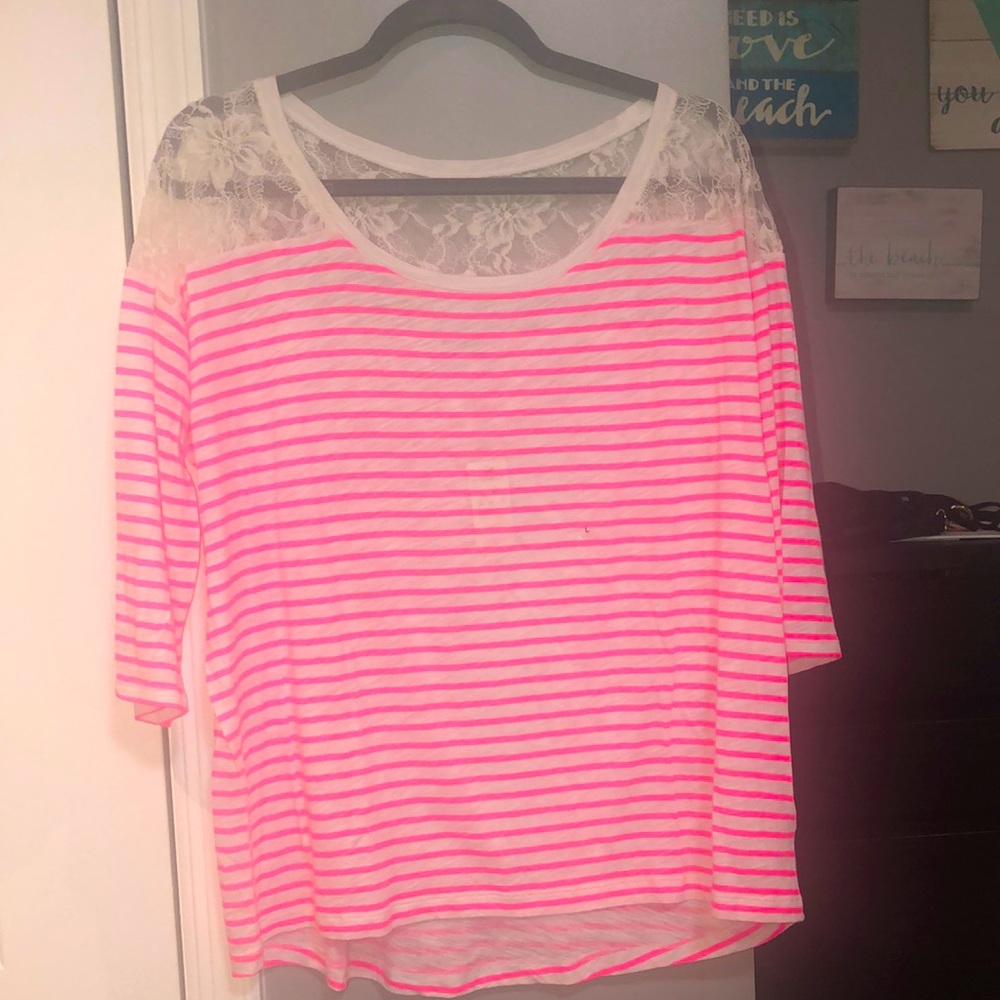 NWT!! Express 3 1/4 length sleeve shirt